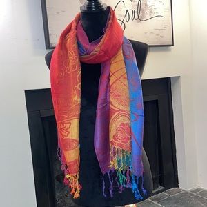 Women’s colorful shawl